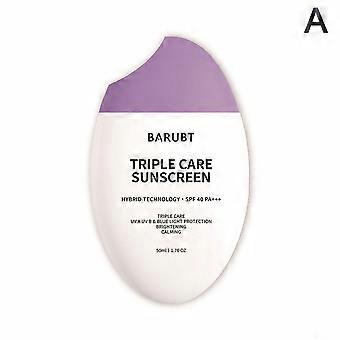 Pelindung Matahari Triple Care, SPF40 PA , 50 / 100ml, Losyen Perlindungan UV, Sesuai untuk Perjalanan Luar, Krim Pelindung Matahari Muka dan Bad