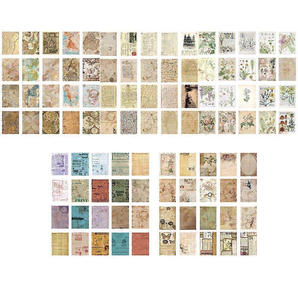 100 Sheets Background Paper Scrapbook Material Paper DIY Hand Account Paper Random Style