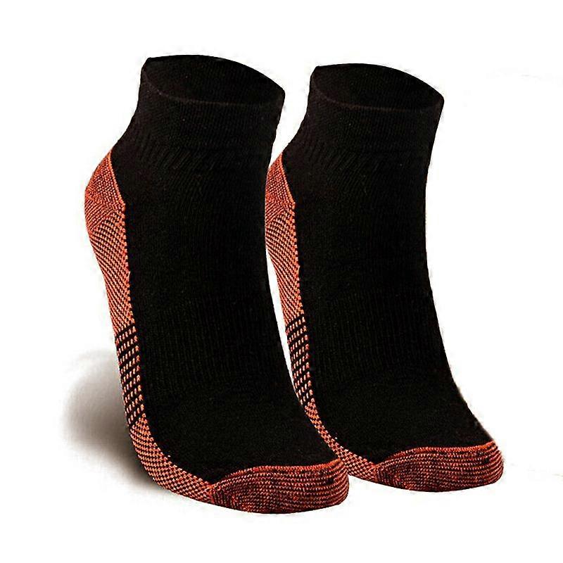 Unisex Copper Fiber Foot Arch Support Pain Relief Heel Spurs Plantar Fasciitis Sock