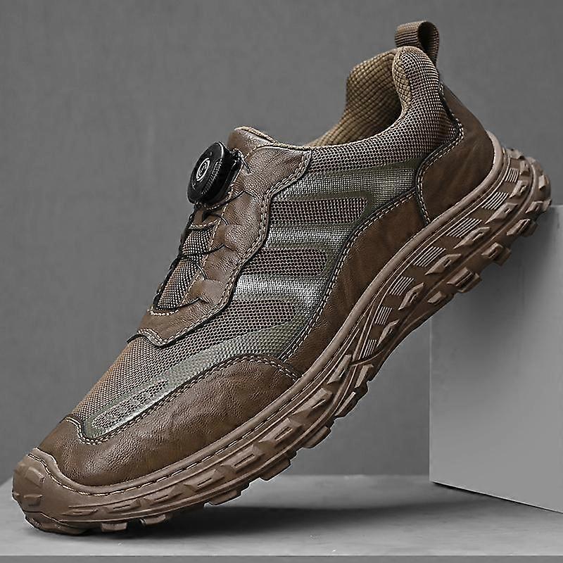 Men's Casual Shoes with Rotating Button Sneakers