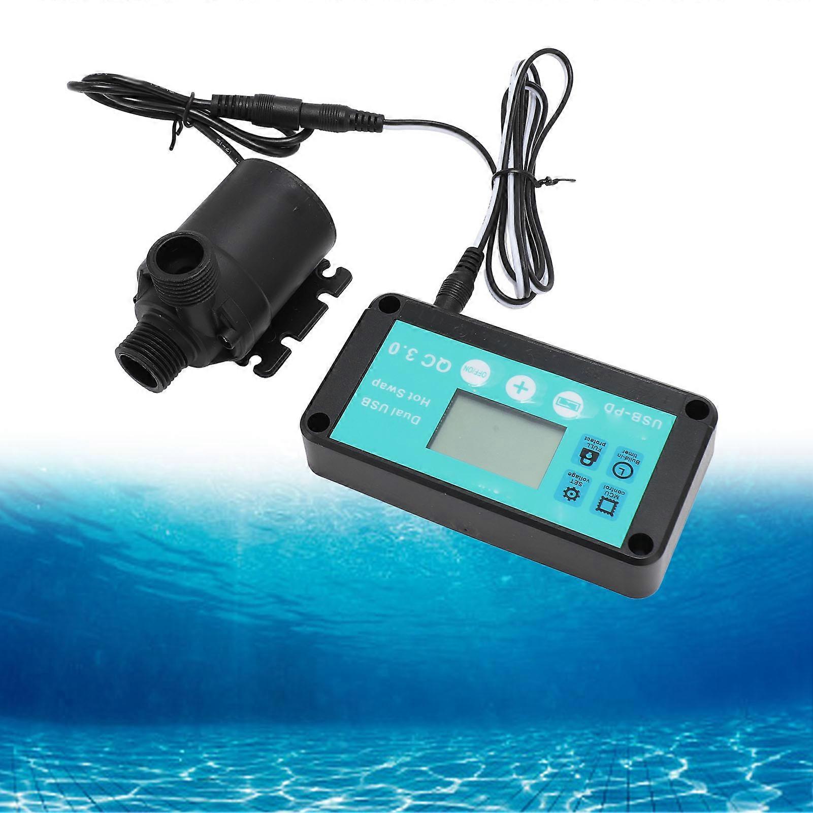 ערכת משאבת מים סולארית זרימה מתכווננת תזמון משאבת מים לזרימת בריכת השקיה כפרית 100-240V תקע האיחוד האירופי 