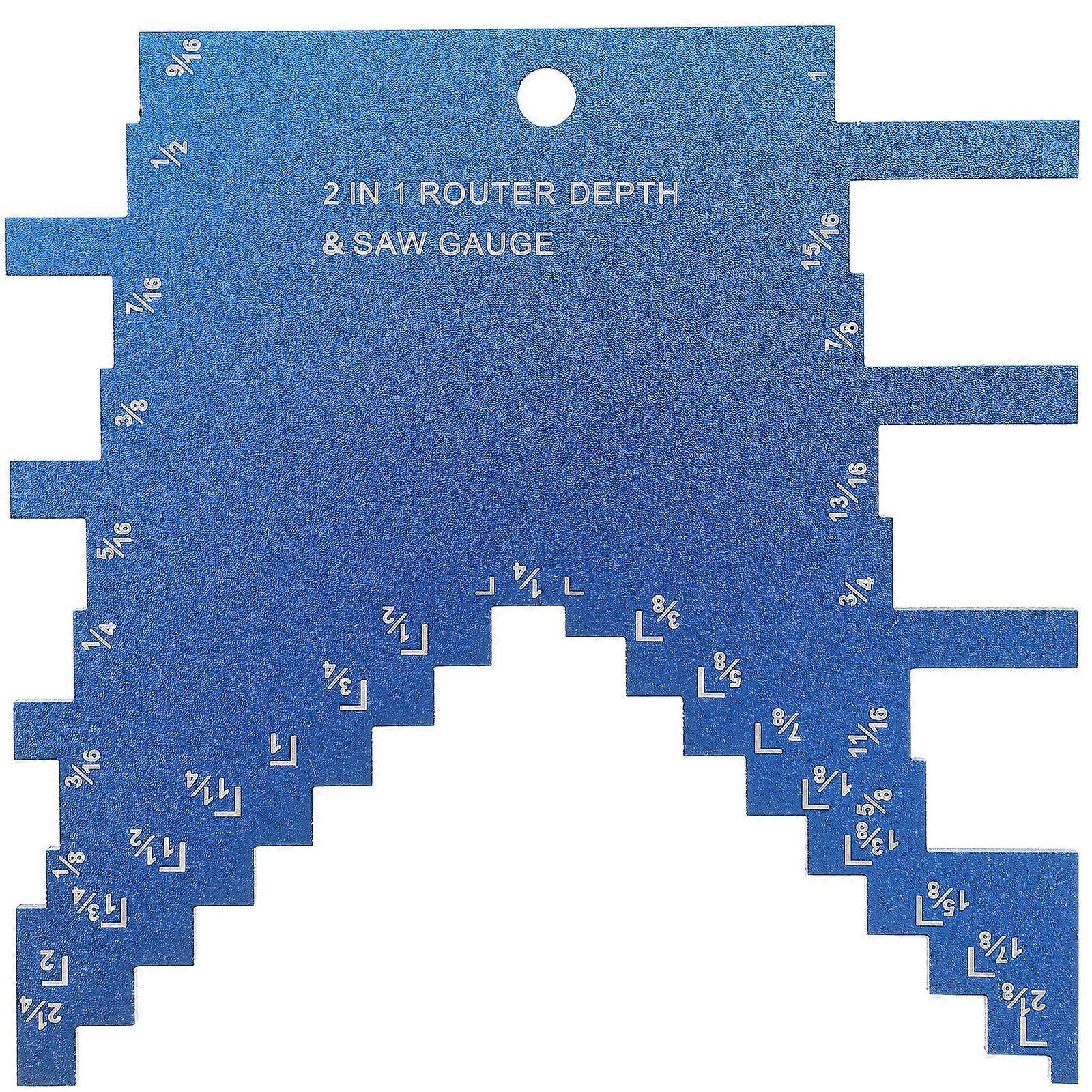 Portable Step Gauge for Woodworking – Precision Depth Measurement Tool for Table , Routers, and Cutting Height Adjustment