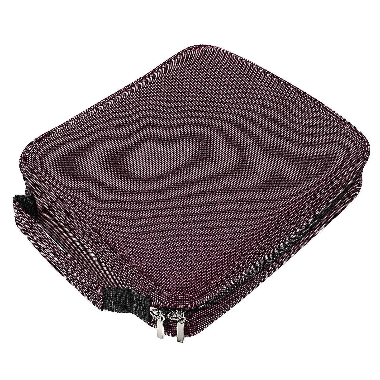 High Capacity Pencil Case Simple Pencils Bag For Drawing Rosy 25X21.5X5.5CM Storage 1Pack