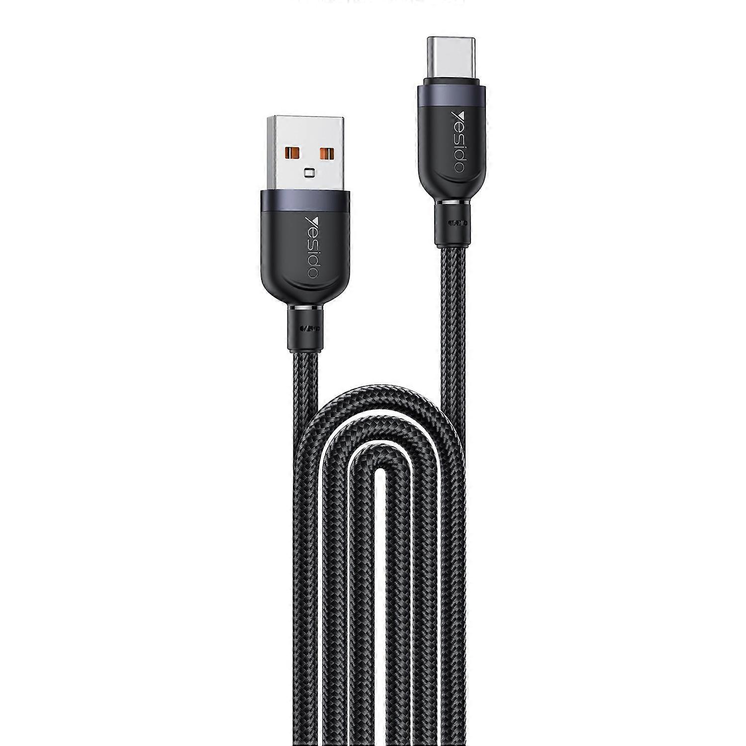 YESIDO CA134C 3m USB A to Type C Braided Wire 3A Fast Charging 480Mbps Data Cable