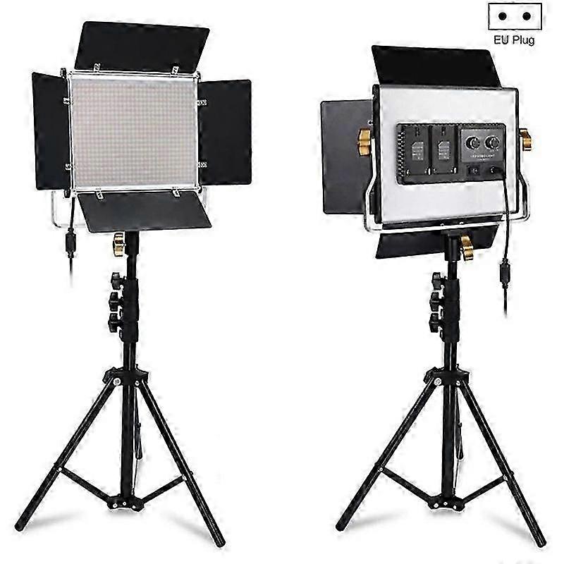 (قابس الاتحاد الأوروبي) Vloglite W660s لتسجيل أفلام الفيديو 3200-6500k إضاءة LED ضوء الفيديو مع حامل ثلاثي القوائم