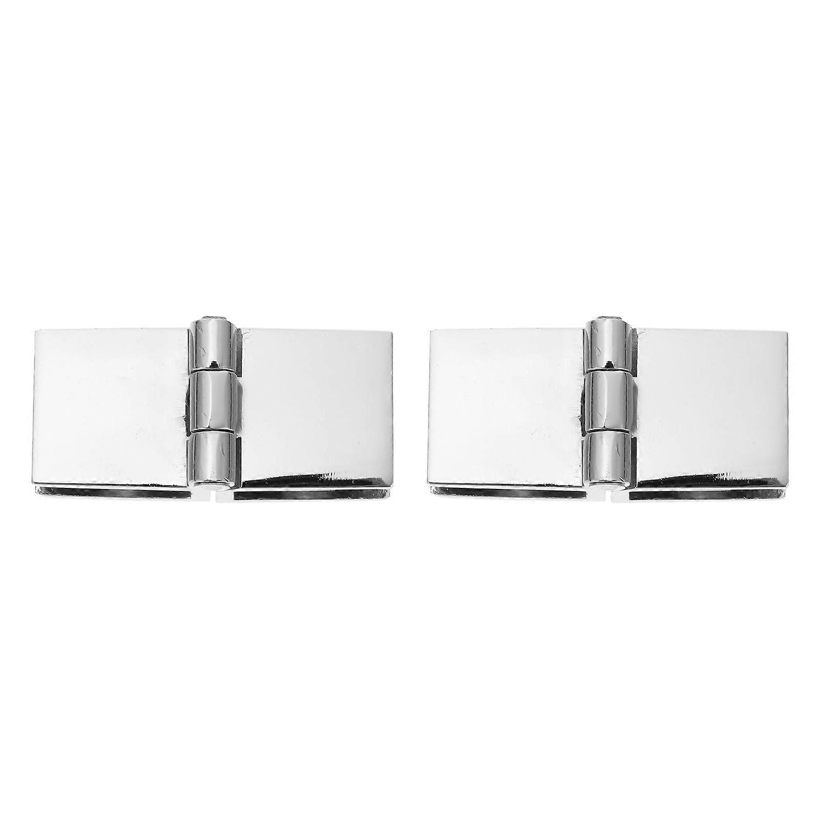 Non Perforated Door Hinges for Glass Cabinets – Durable, Scratch Resistant, Easy Installation, Secure Fixing (2pcs)