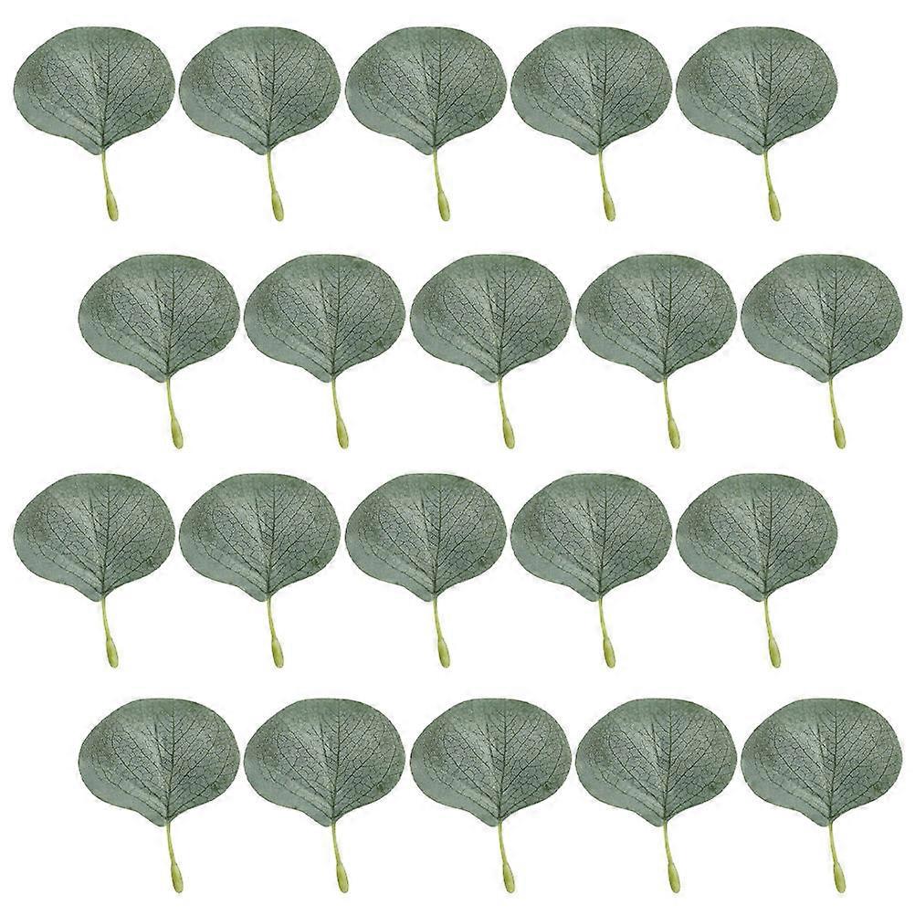 Artificial Eucalyptus Stem Simulation Eucalyptus Leaves Floral Arrangements Assorted Color Decoration 100Pcs/Set
