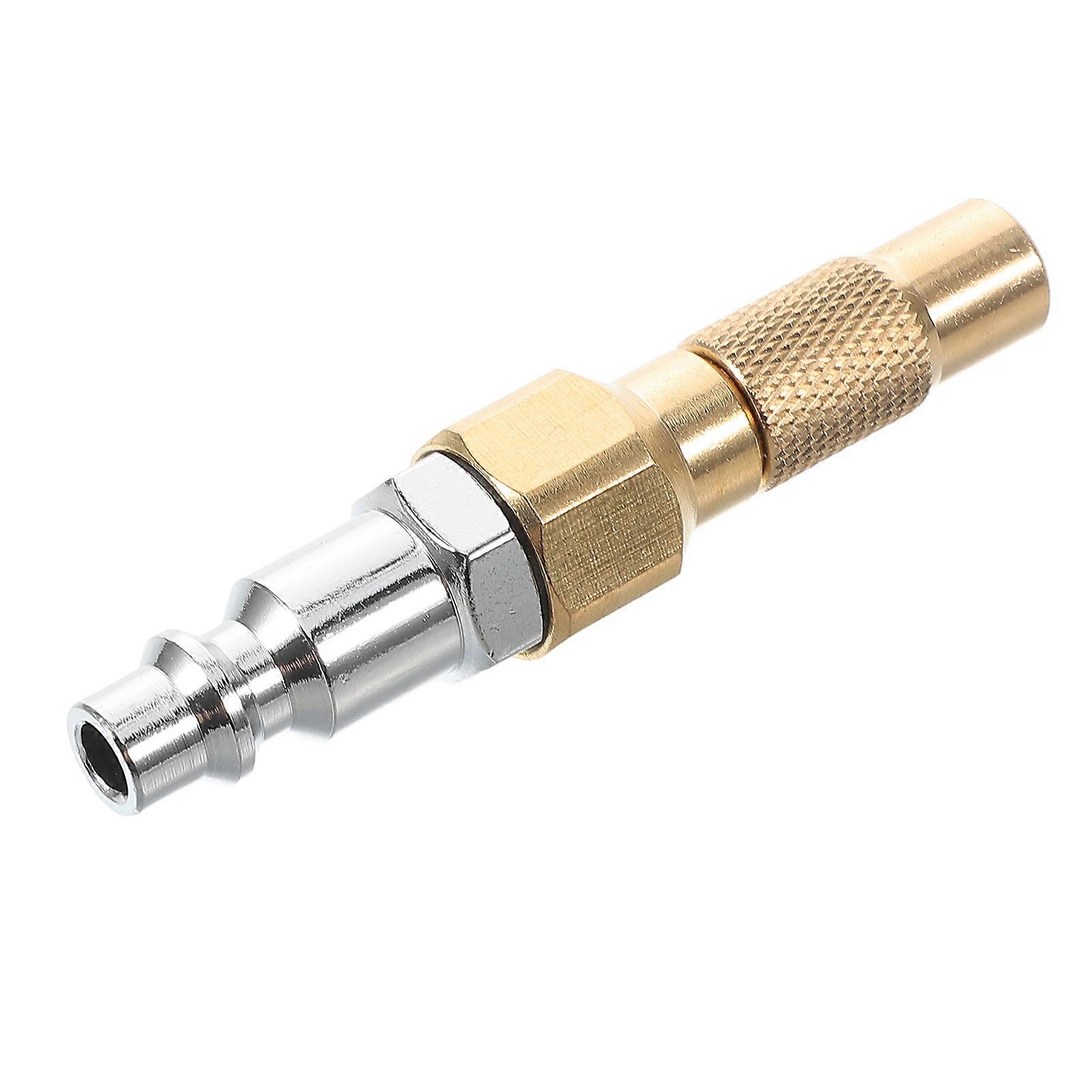 Tire Inflator Hose Nozzle Threaded Tire Connector Quick Connect Air Hose Nozzle Steel For Tires Paddle Boards Home Garages 1Pack