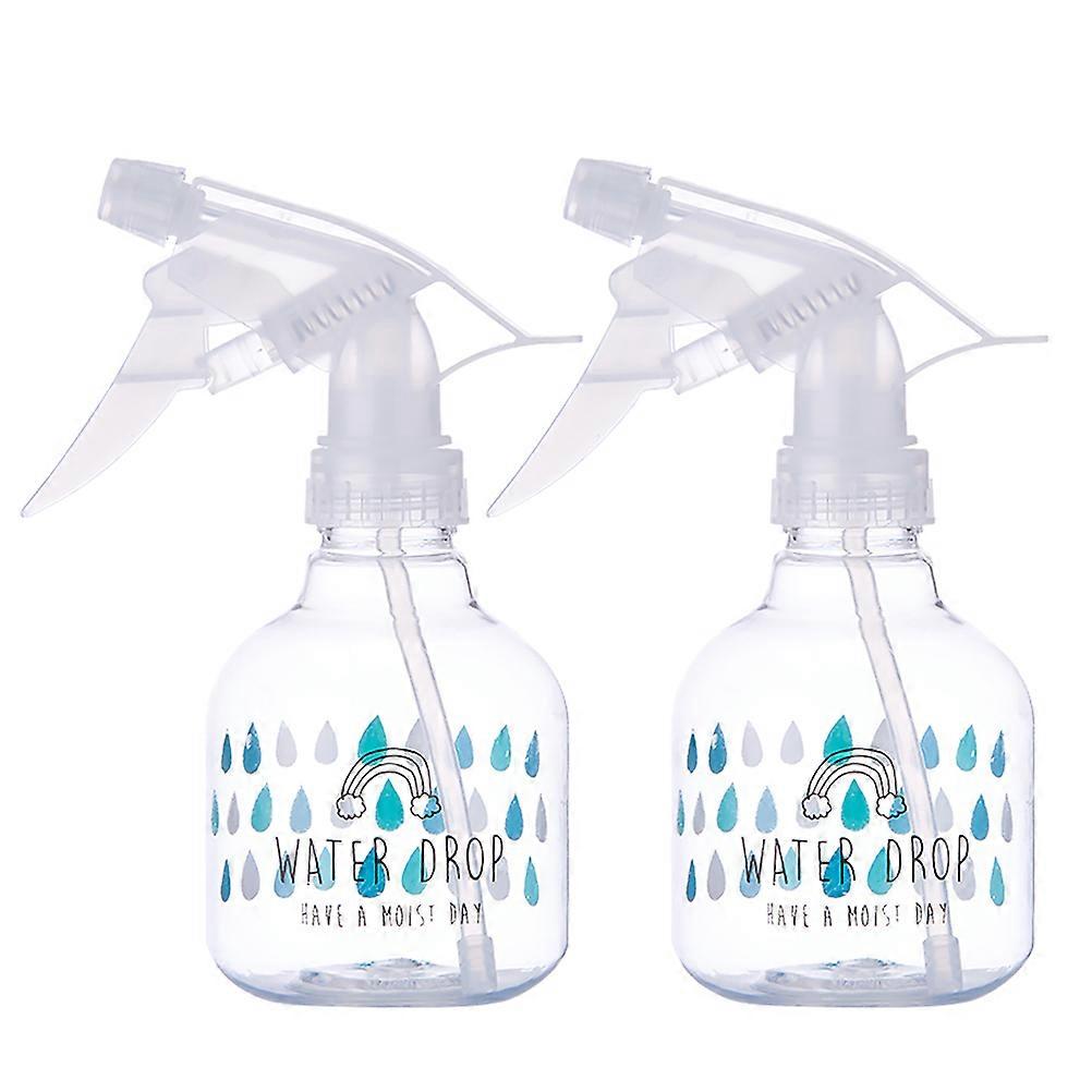 Misting Bottle Rectangular White Daily Use Liquid Storage 2Pcs