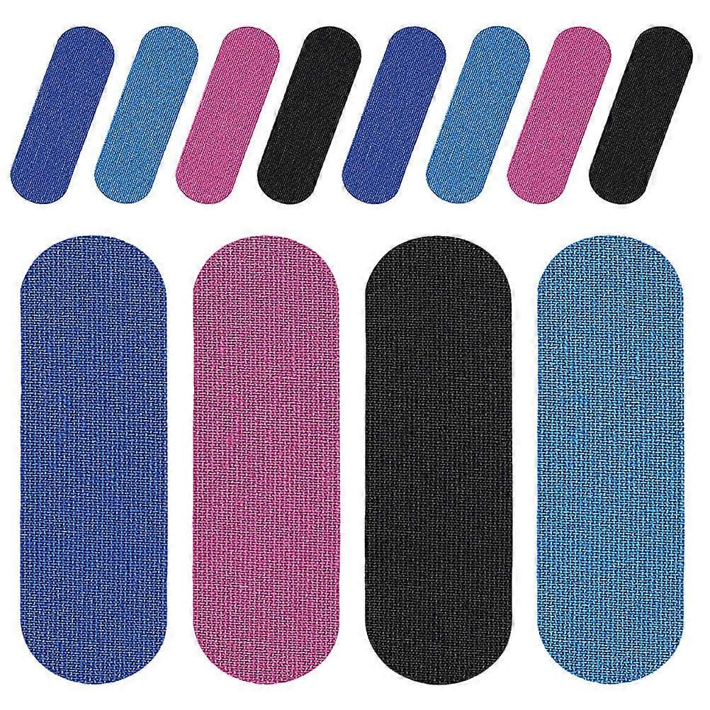 Bowling Finger Protective Stickers Stretch Cloth For Bowling Lovers Assorted Color 7.5x2.5cm Elasticity 12Pcs