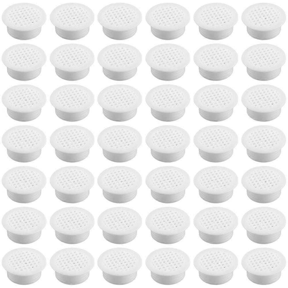 50PCS Cabinet Air Vent Covers – Soffit Ventilation Grilles for Shoe Cabinets – Easy Installation, Durable Mesh Design for Airflow & Odor Control