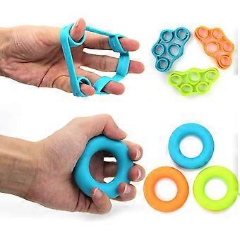 6pcs Finger Stretcher, 3 Resistance Levels Finger Strength Trainer Hand Grip Strengthener for Forearm Exercise Guitar Finger Strengtheners and Rock Cl