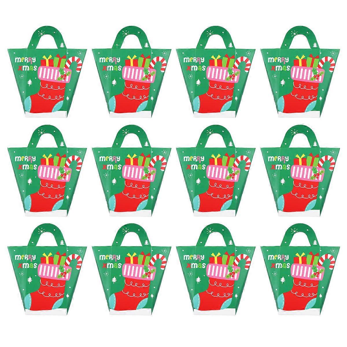 Holiday Goodie Boxes present Packaging Paper Material Rectangular Shape Assorted Color 16x13.5cm 1 Set