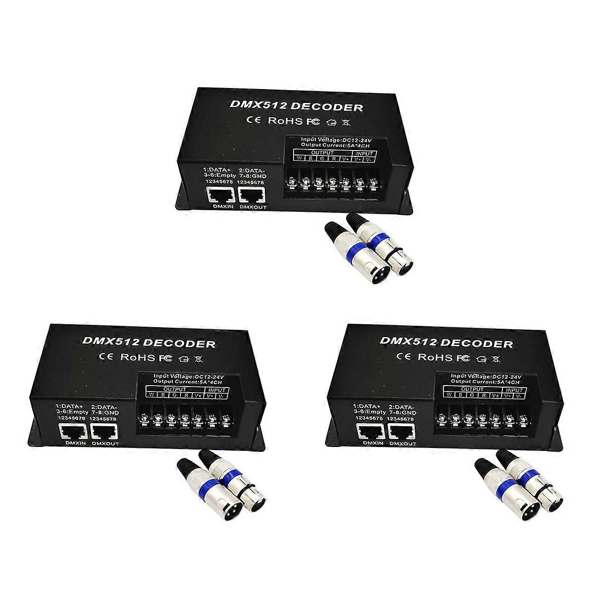 512 4 Channel decoder stage LED lighting controller