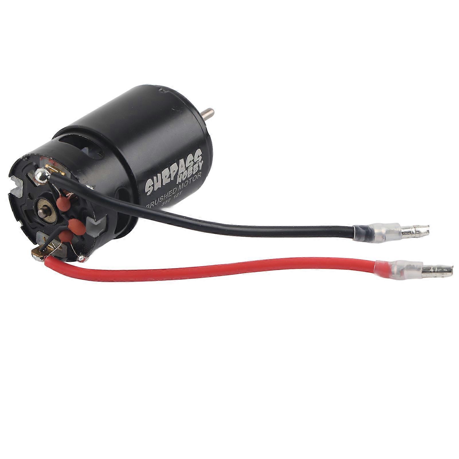SURPASS HOBBY 550 Carbon Brushed Motor for 1/10 RC Model Car (12T)