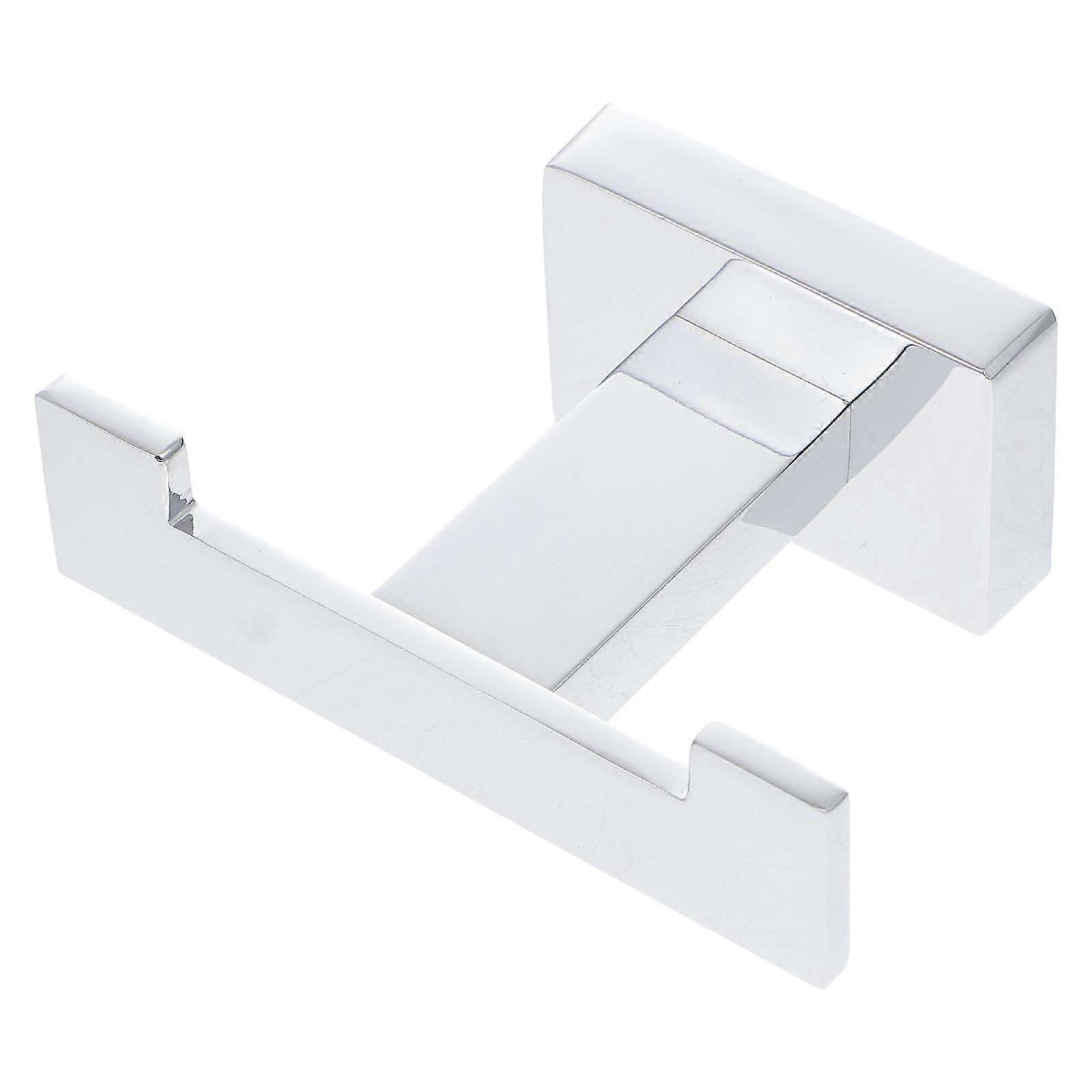 Bathroom Wall Hooks Towel Hook for Home Wall Mount Towel Hanger Silver 8X6CM 1Pack