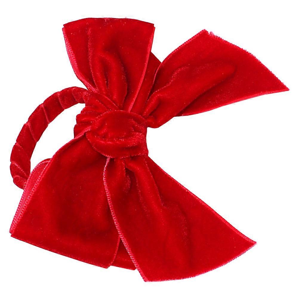 Red Bow Napkin Rings Classic Style Bowknot Shape Table Setting For Family Gathering 1Set