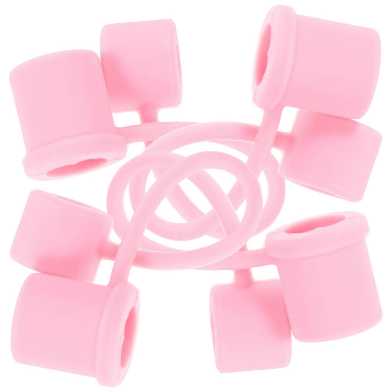 Silicone Straw Toppers Seal Beverage Straw Dust Protection Simple Design 4Pcs