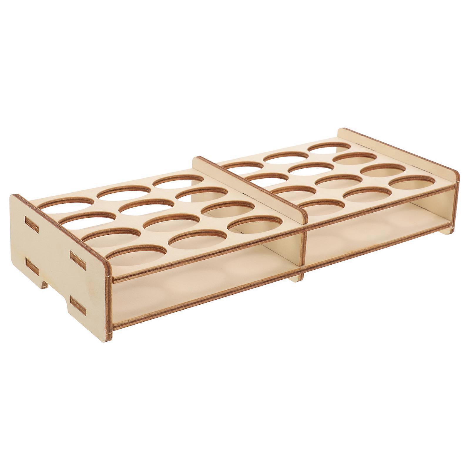 The **Wooden Paint Organizer Rack Multi Craft Paint Holder for Miniature Models** is a practical and efficient storage solution designed specifically