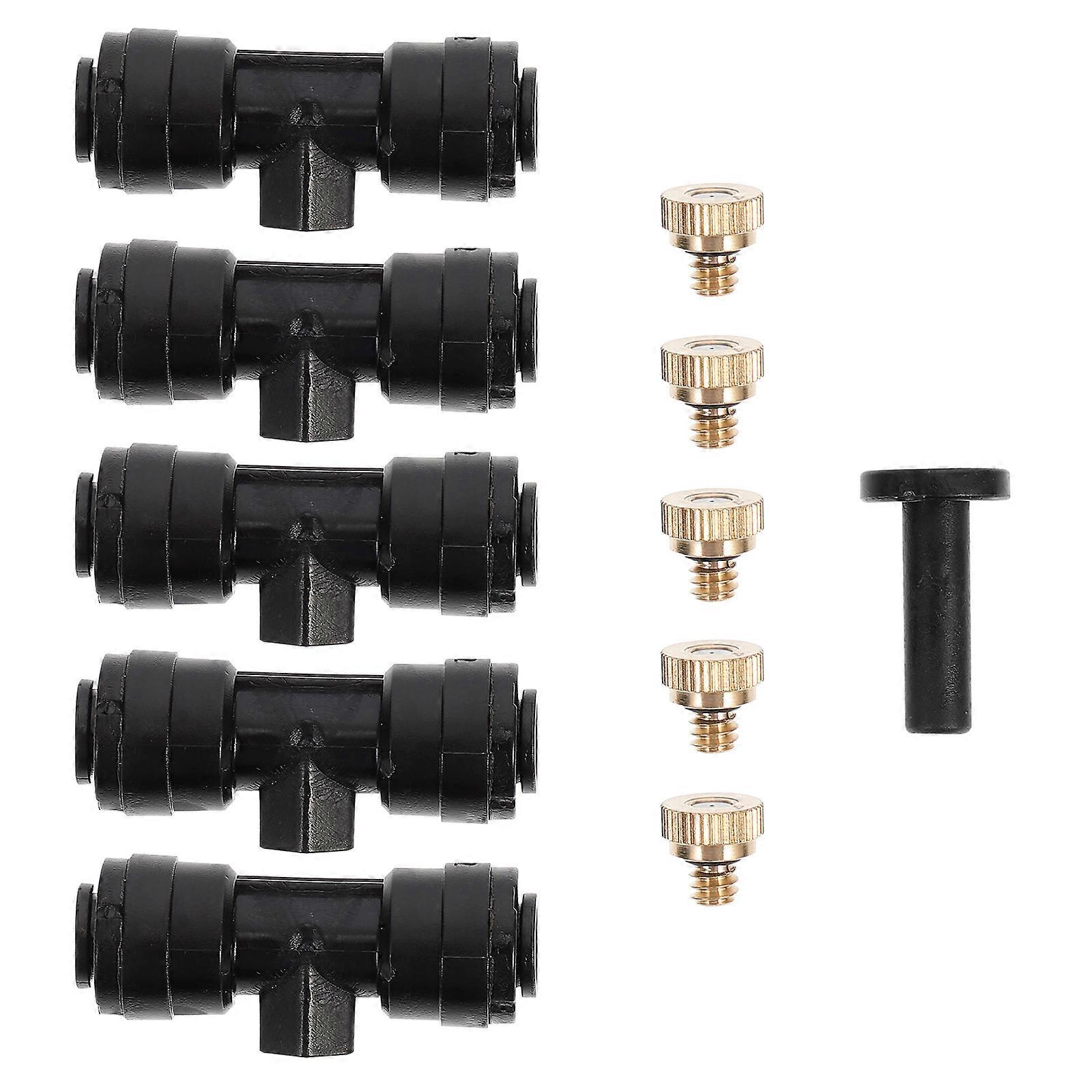 Hose Nozzle Garden Low Pressure Atomizing Sprayer Nozzle Set Square Shape For Cooling And Water-saving Projects 1Set