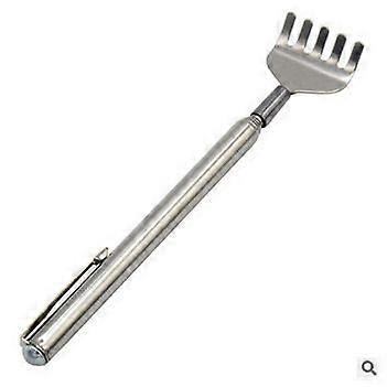 Retractable back scratcher silver