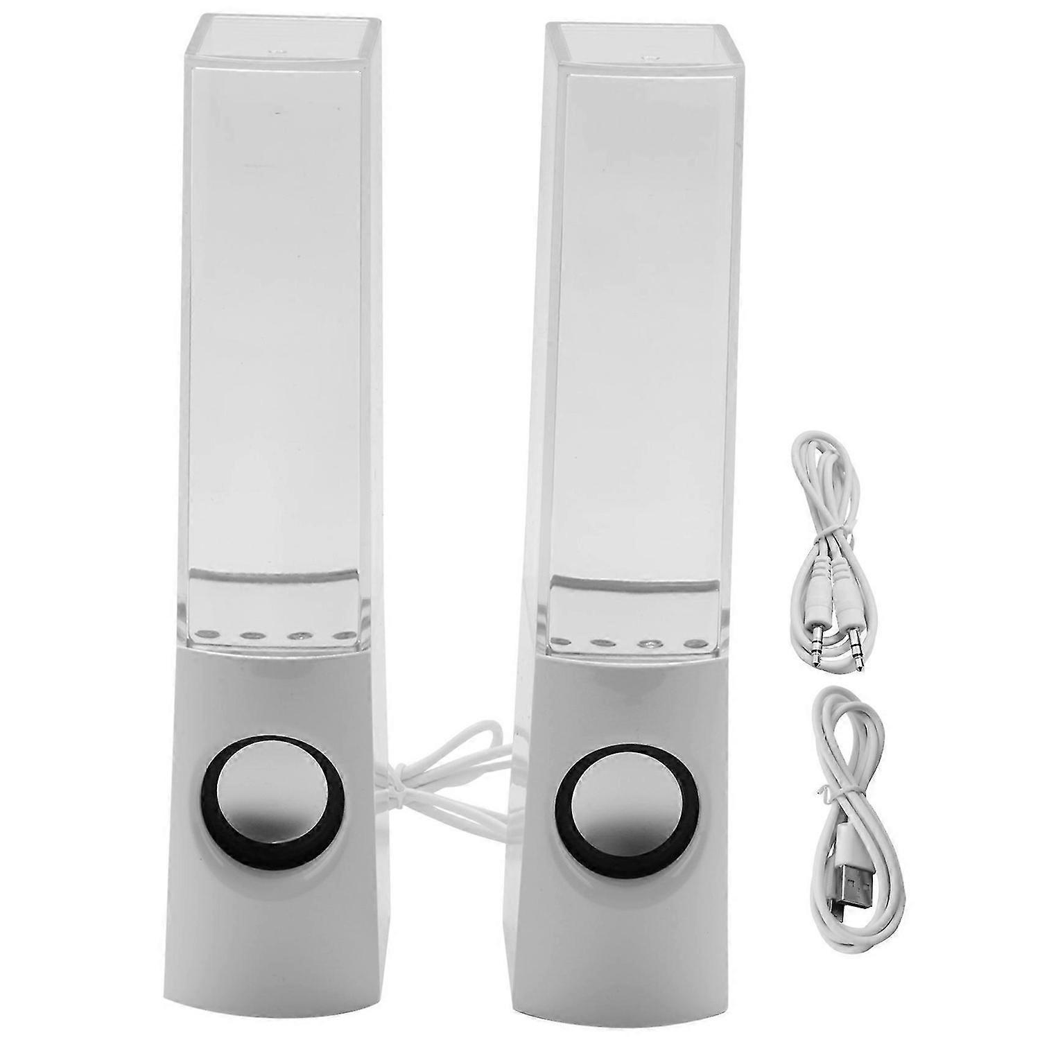 2 قطعة LED ضوء مكبرات الصوت الرقص المياه الموسيقى النافورة الخفيفة للكمبيوتر المحمول للهاتف مكتب محمول ST