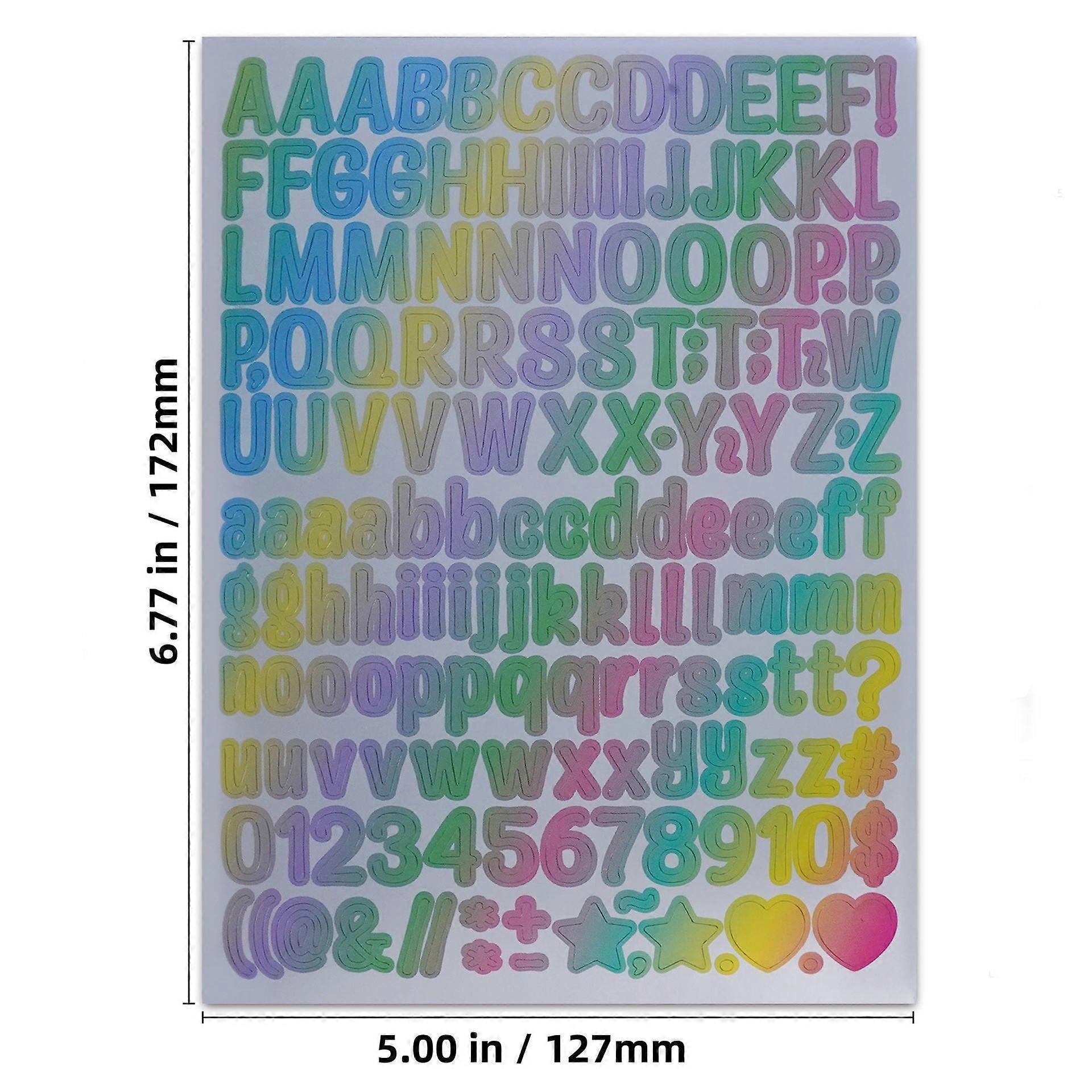10pcs Alphabet Stickers: Self-Adhesive Number Alphabet Vinyl Stickers Mailbox Numbers Labels Diy Craft Art Making Decals For Sign Notebook Classroom D