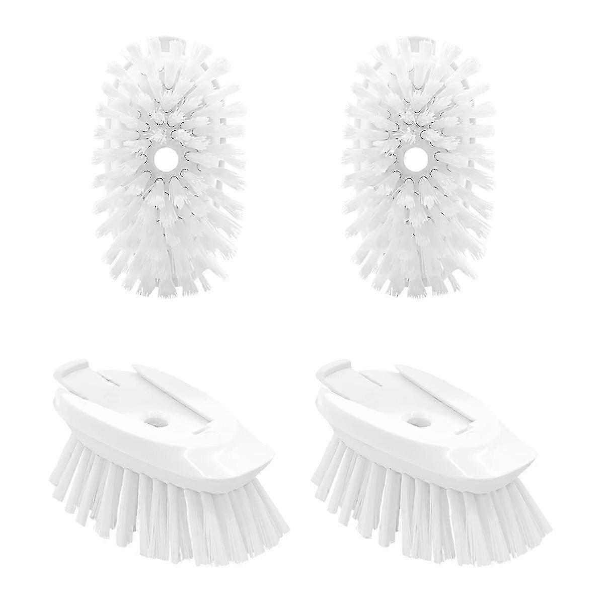 Suitable for OXO Dish Brush Refills 4 Pack Soap Dispensing Head Replacement for Scrubbing-JC
