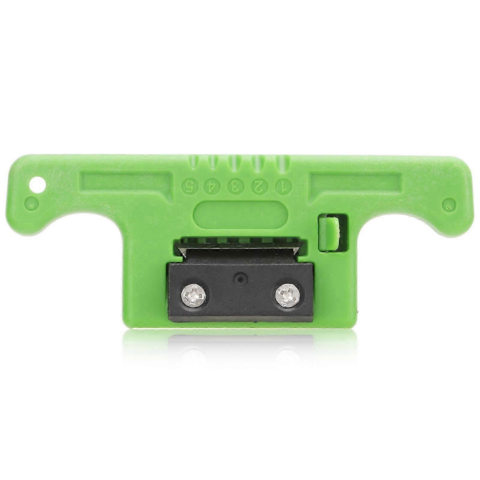 5-Channel Fiber Stripper Tool with PVC Shell, Steel Blade, and Open Cover Design - Portable Cable Stripper