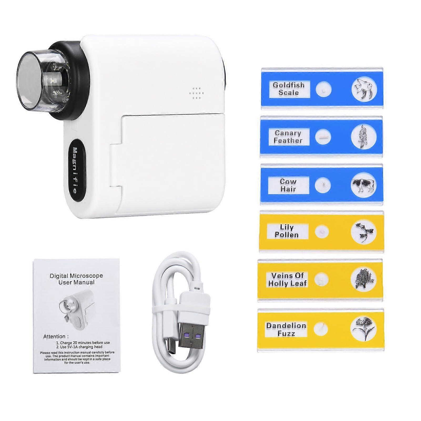 Miniscope Microscope for Kids with Versatile Functions ABS Mini Scope Microscope for Children Telescope
