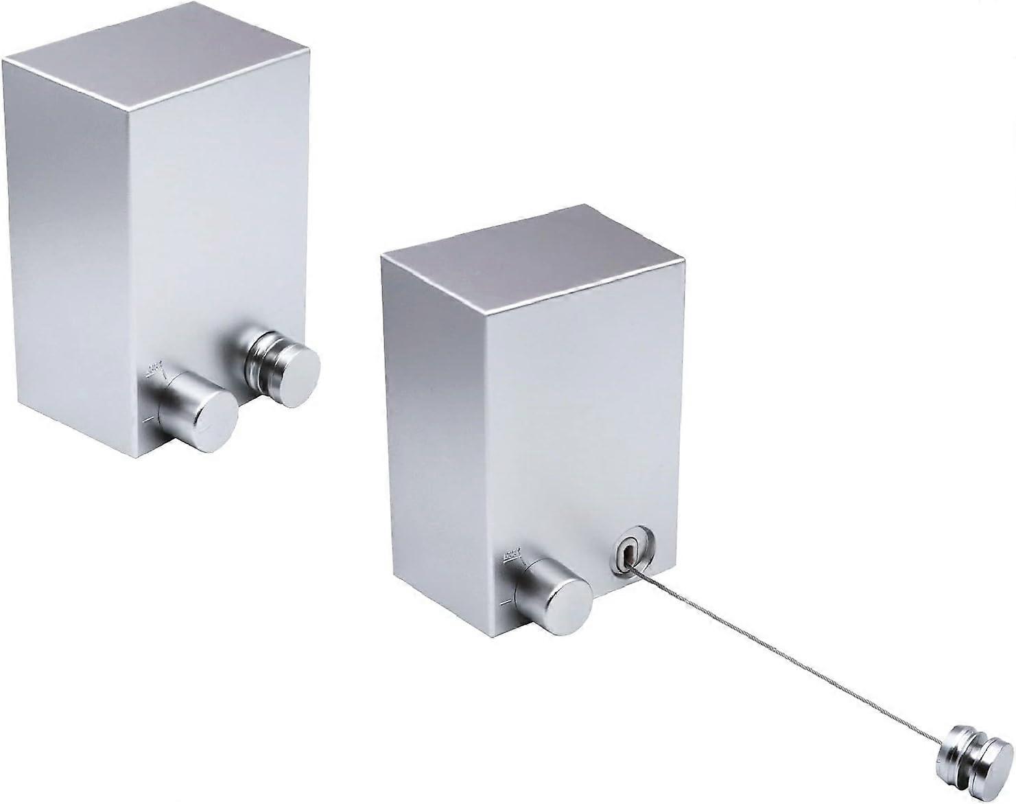 2-piece retractable clothesline, wall mounted clothes drying