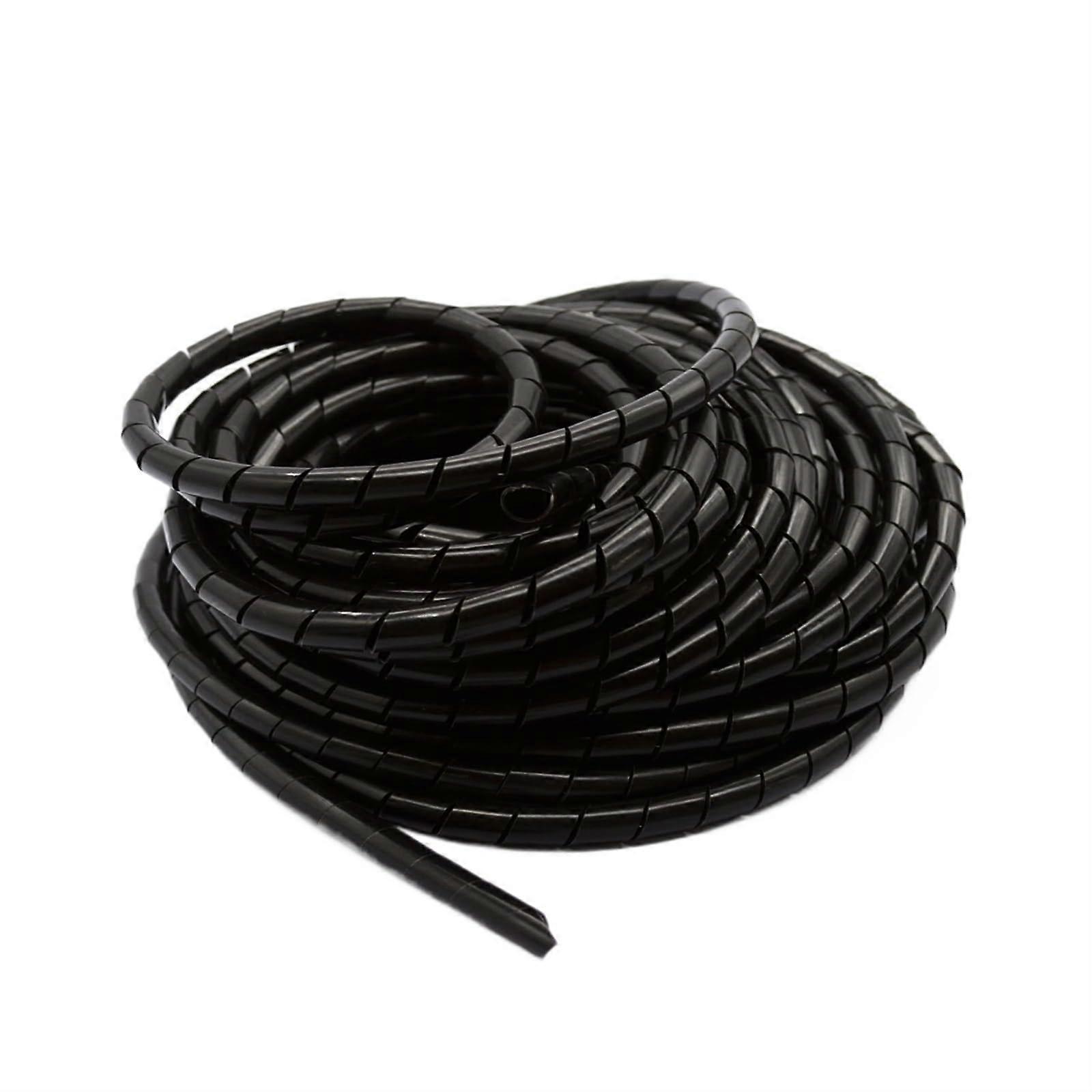 Spiralschutz 13m Black Cable Spiral Wrap For 3D Printer Cables Polyethylene 8mm ID 12mm OD