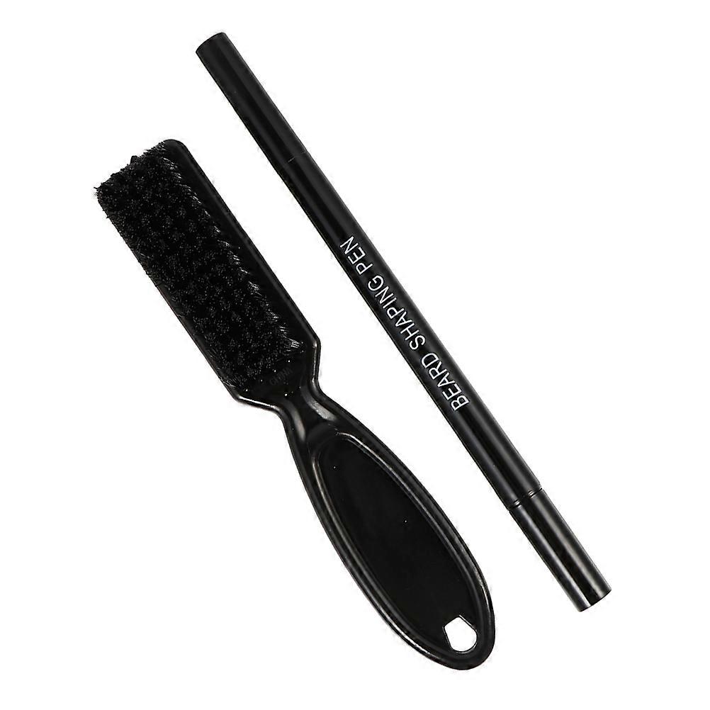 Beard Grooming Kit Black Plastic Material Shaping For Men 1Set
