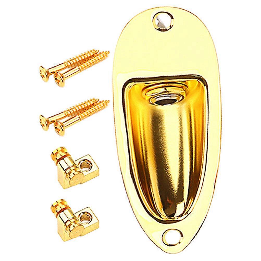 Guitar Accessories Stable String Retainer Device Boat Shape Golden Reduce Friction For Guitarists 1Set