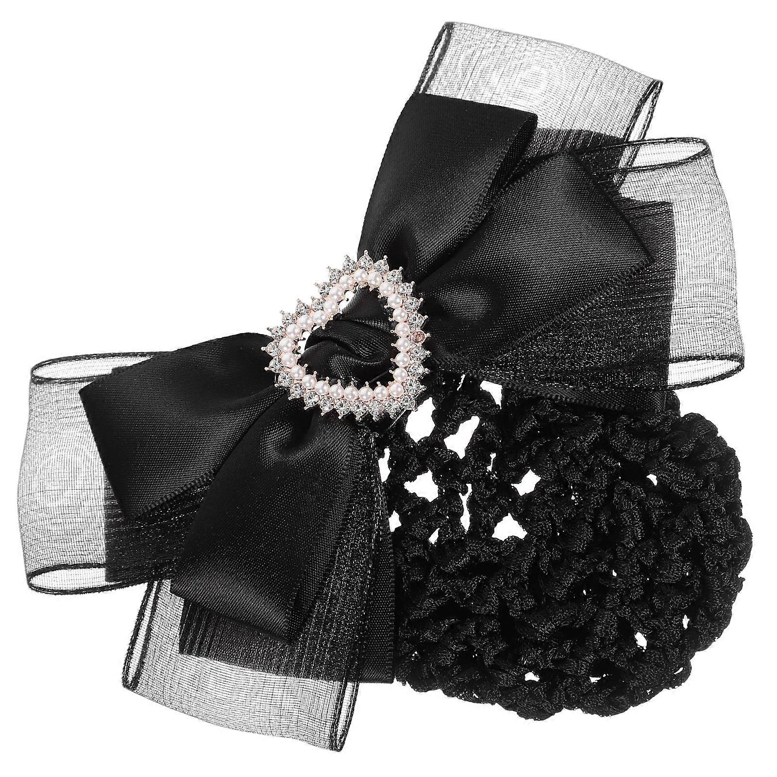 Bowknot Hair Clips Hair Bun Holder Accessory Simple and Elegant Design for Workplace Use 1Pack
