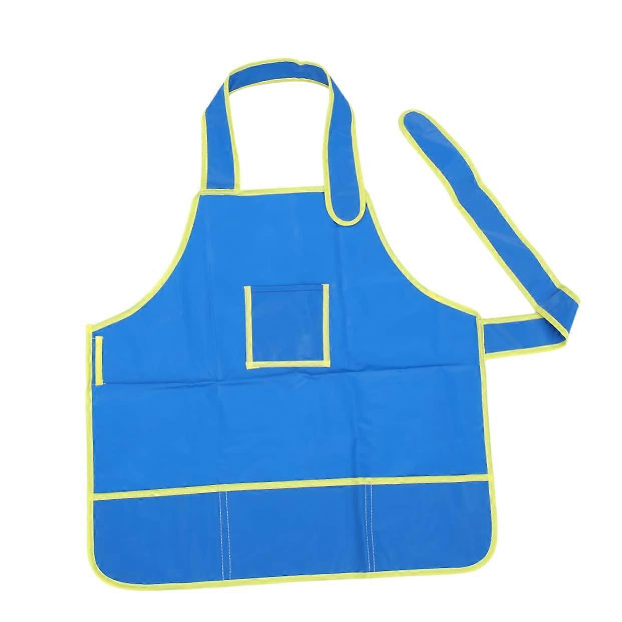 3Piece Split Painter Aprons Aprons for Grilling Practical Reusable Painter Apron Blue for Toddlers