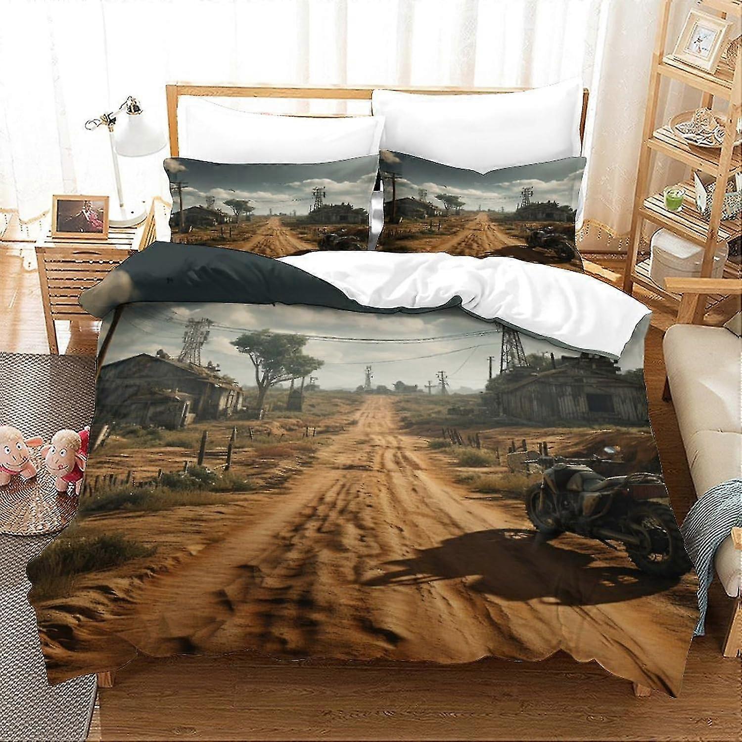 Motocykly Sada povlaků na přikrývku Universe Galaxy Sada povlečení pro děti Exploding Tištěný povlak na přikrývku Povlak na přikrývku 3ks King