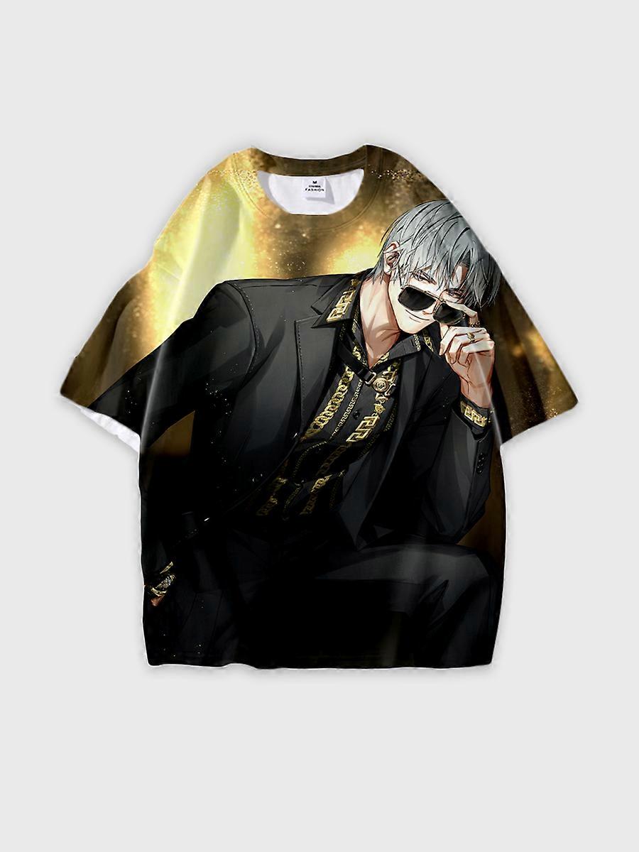 T-shirt round neck Cartoon Pattern loose short sleeve JW607