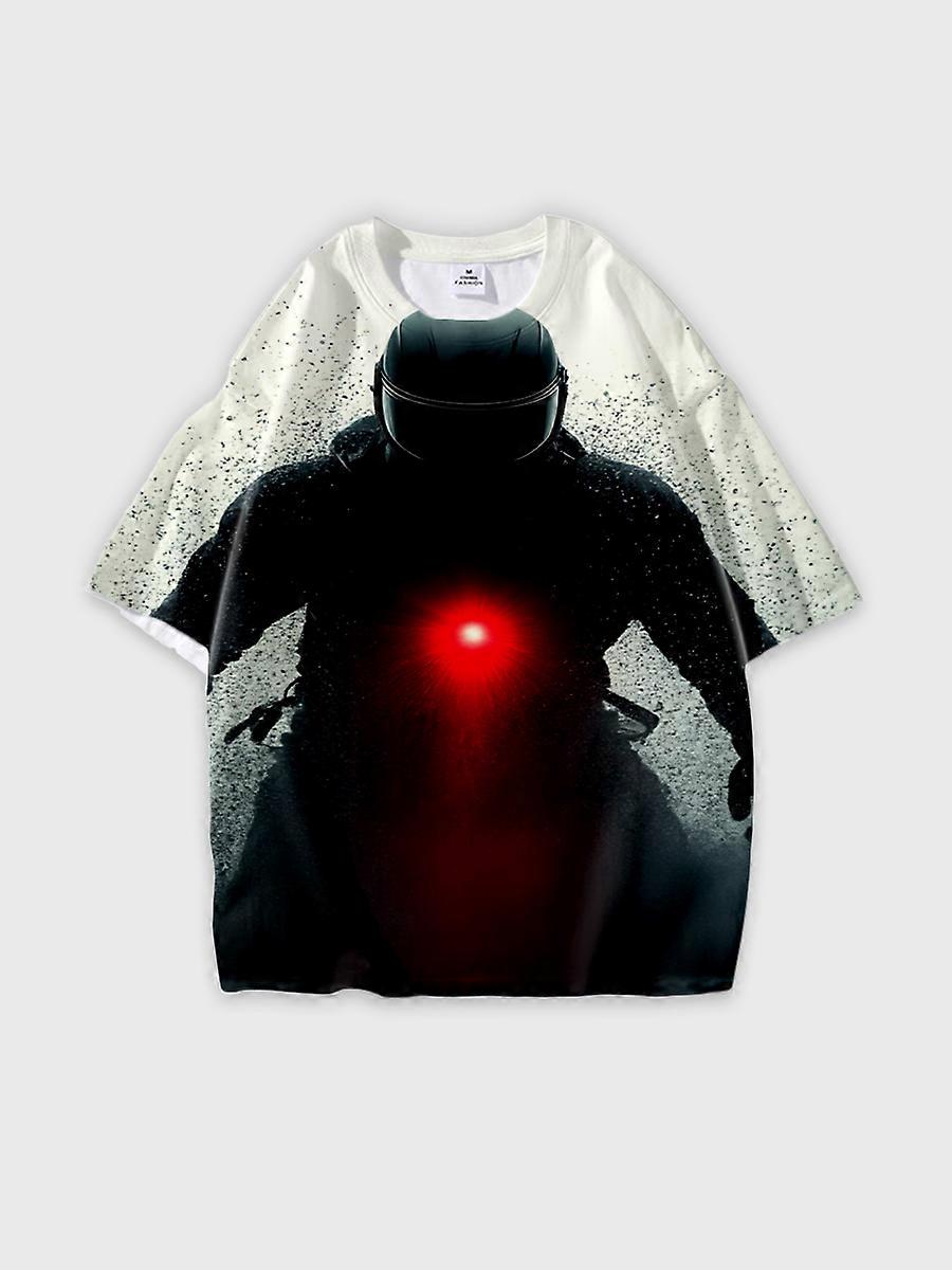 T-shirt round neck Pattern loose short sleeve JW2416