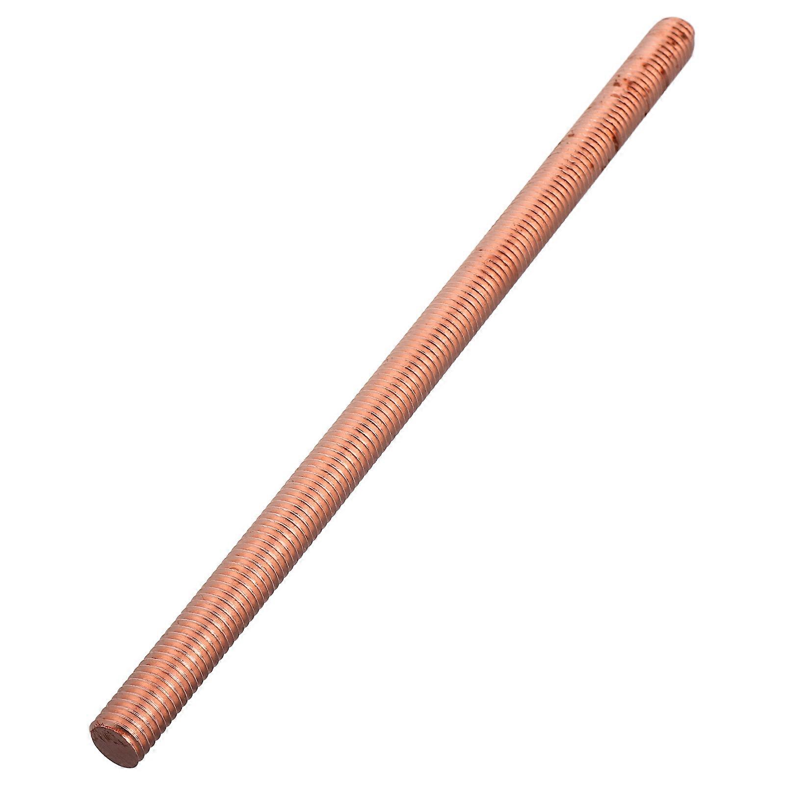 Copper Round Rod Full Thread Improvement Lathe Stock Golden 20.00X1.00X1.00CM Mechanical Manufacturing 1Set