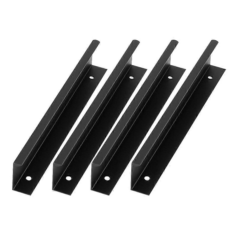 Cabinet Handle Pull Cabinet Handle Door Pull Drawer Pull Hardware Hidden Design 4Pcs 20.00X2.70X1.80CM Black