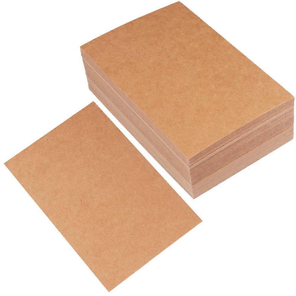 200pcs Double Sided DIY Kraft Paper Postcards, Blank Greeting Cards for Mailing, Student Notes, & Smooth Writing Surface
