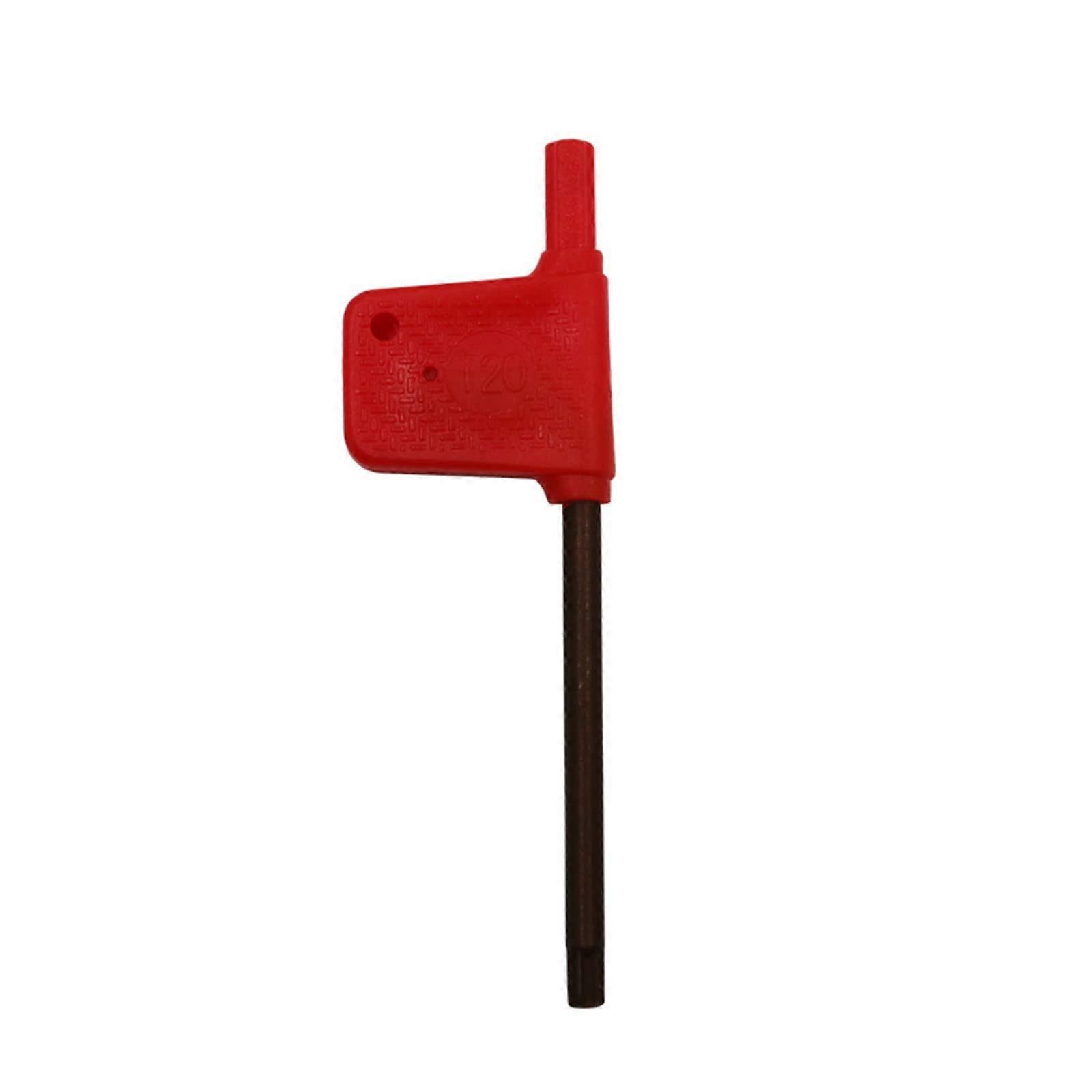 Pflaumengeformte Schraubendreher High-Strength Plum-Shaped Screwdrivers Red Flag Cabinet Key Non-Slip Teeth During Disassembly