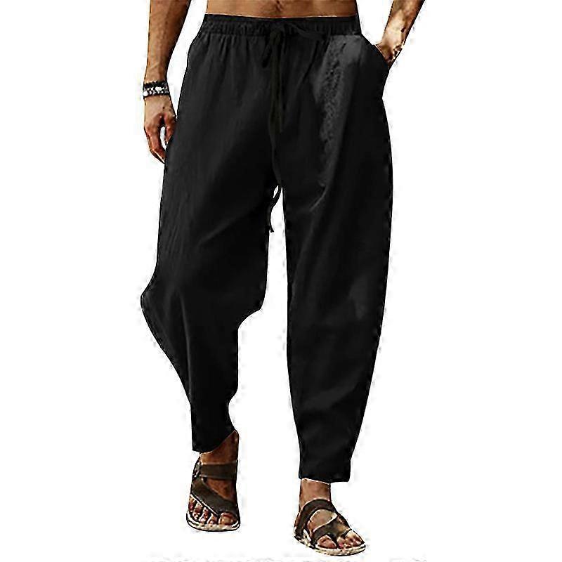 Casual summer pants for men in linen material