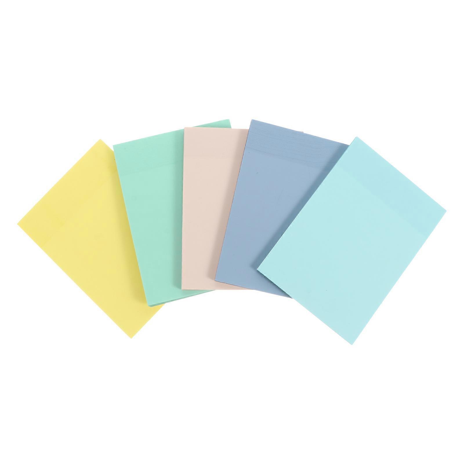 Adhesive Memo Note Pads for Student Supplies with Assorted Color Plastic Design 5pcs