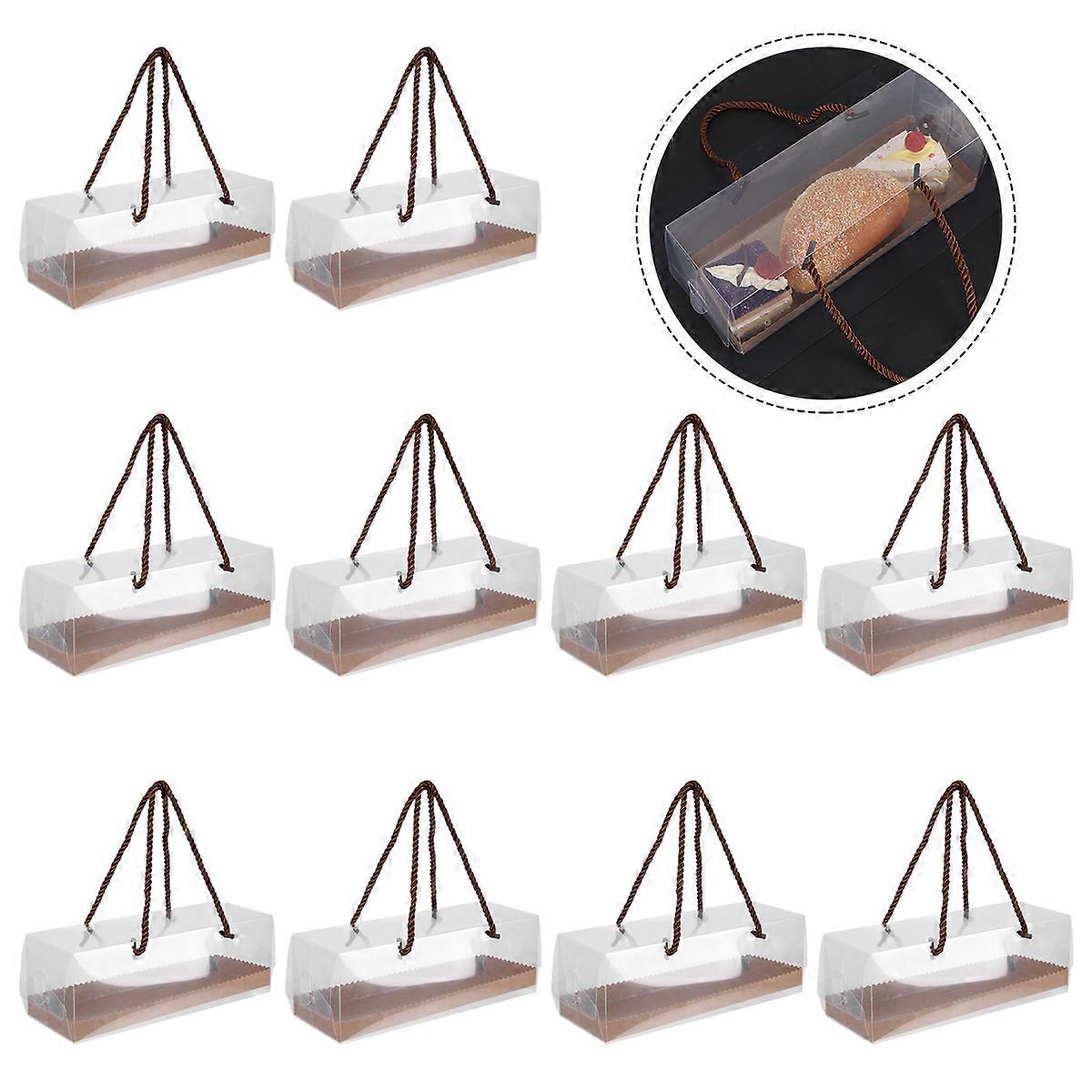 10pcs Cake Packaging Boxes Food Packing Boxes Portable Packing Boxes