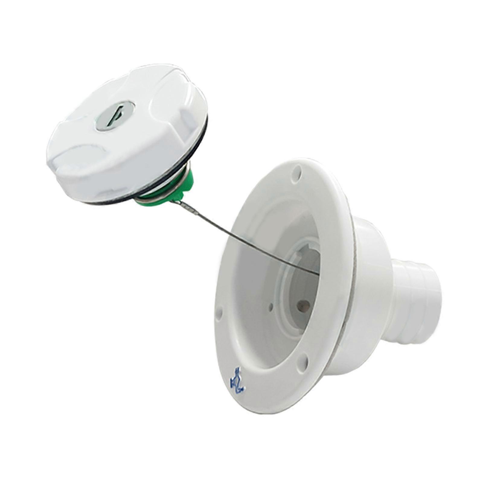 Easy to Use Water Inlet Durable Water Filler Convenient Water Inlet Reliable Plastic Water Inlet Simple Installation White
