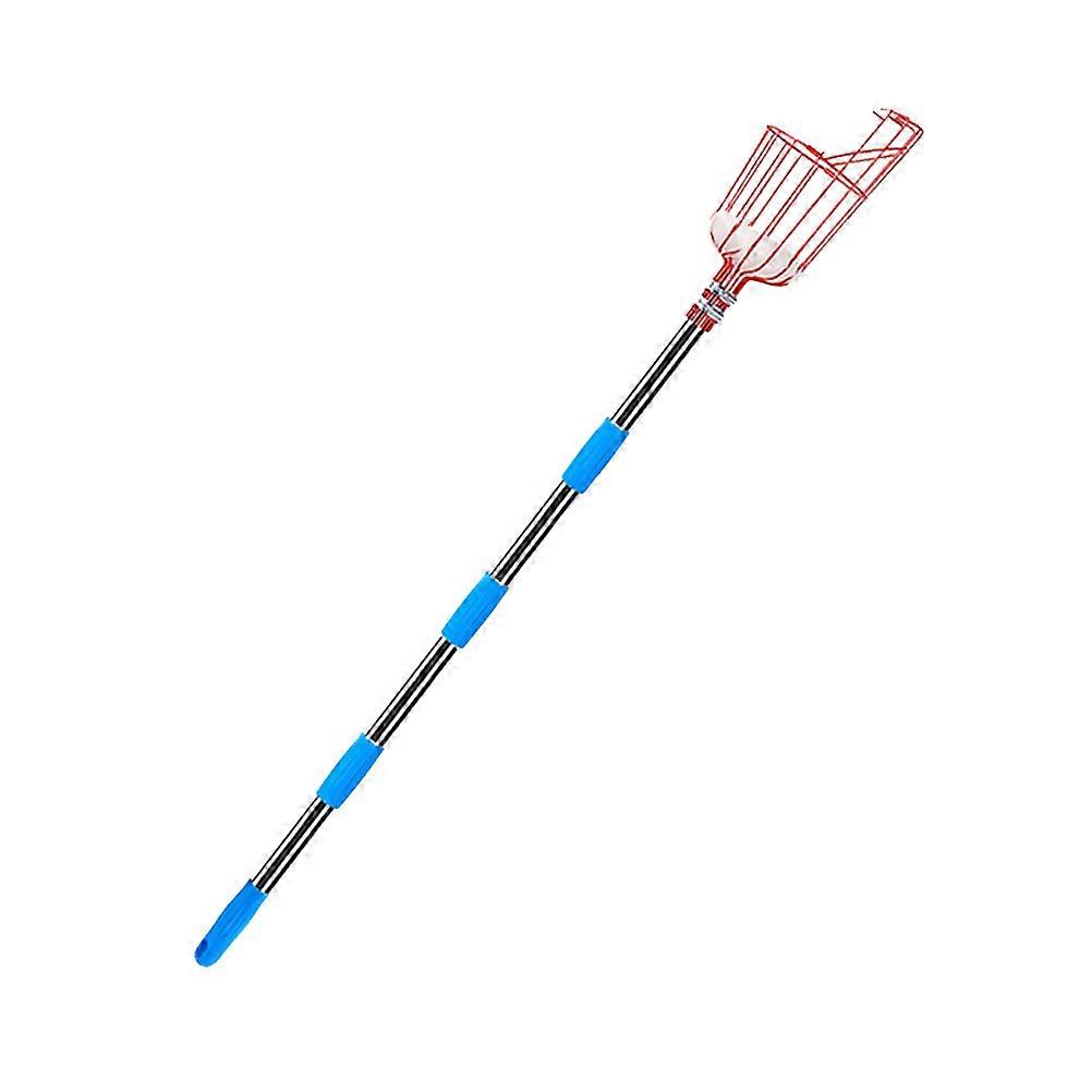 Tree Fruit Picker Tool Metal Pick Pole Extension Gardening Device for Park Farm 1Set