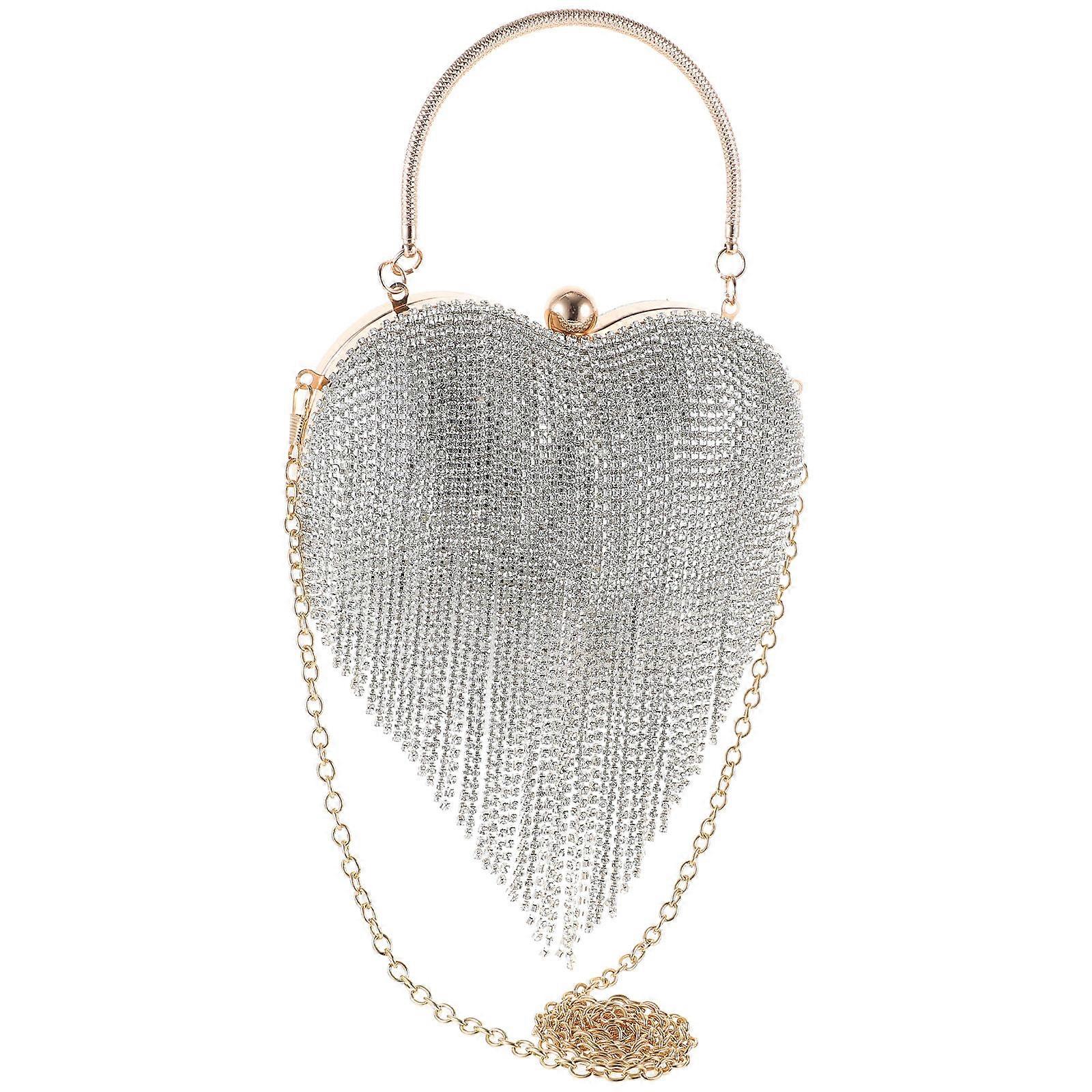 نساء براثن مسائية بوليستر زجاج كتف تحمل مأدبة 1 قطعة