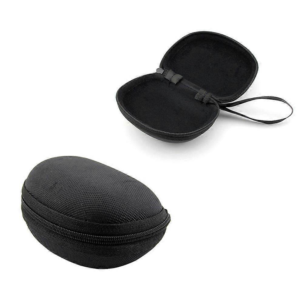 Black EVA Folding Glasses Box with Zipper Design for Sunglasses and Eyeglasses Protection Compact Size